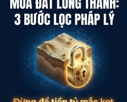 MUA ĐẤT LONG THÀNH: 3 BƯỚC KIỂM TRA PHÁP LÝ ĐỂ TRÁNH MẤT TIỀN, KẸT VỐN