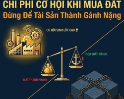CHI PHÍ CƠ HỘI KHI MUA ĐẤT: CHỦ DOANH NGHIỆP CẦN HIỂU ĐỂ TRÁNH KẸT VỐN