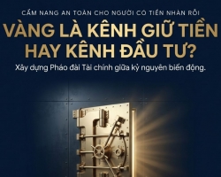 VÀNG LÀ KÊNH GIỮ TIỀN HAY KÊNH ĐẦU TƯ? CẨM NANG AN TOÀN CHO NGƯỜI CÓ TIỀN NHÀN RỖI