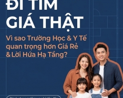 MUA NHÀ CHO GIA ĐÌNH TRẺ: VÌ SAO TRƯỜNG HỌC VÀ Y TẾ QUAN TRỌNG HƠN GIÁ RẺ?