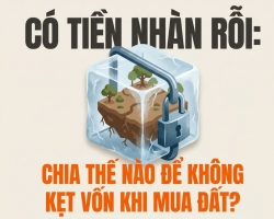 CÓ TIỀN NHÀN RỖI NÊN CHIA THẾ NÀO ĐỂ KHÔNG KẸT VỐN KHI MUA ĐẤT?
