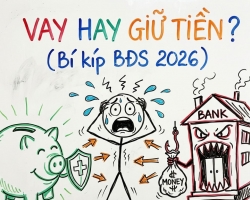 KHI NÀO NÊN VAY, KHI NÀO NÊN GIỮ TIỀN MẶT TRONG ĐẦU TƯ BẤT ĐỘNG SẢN