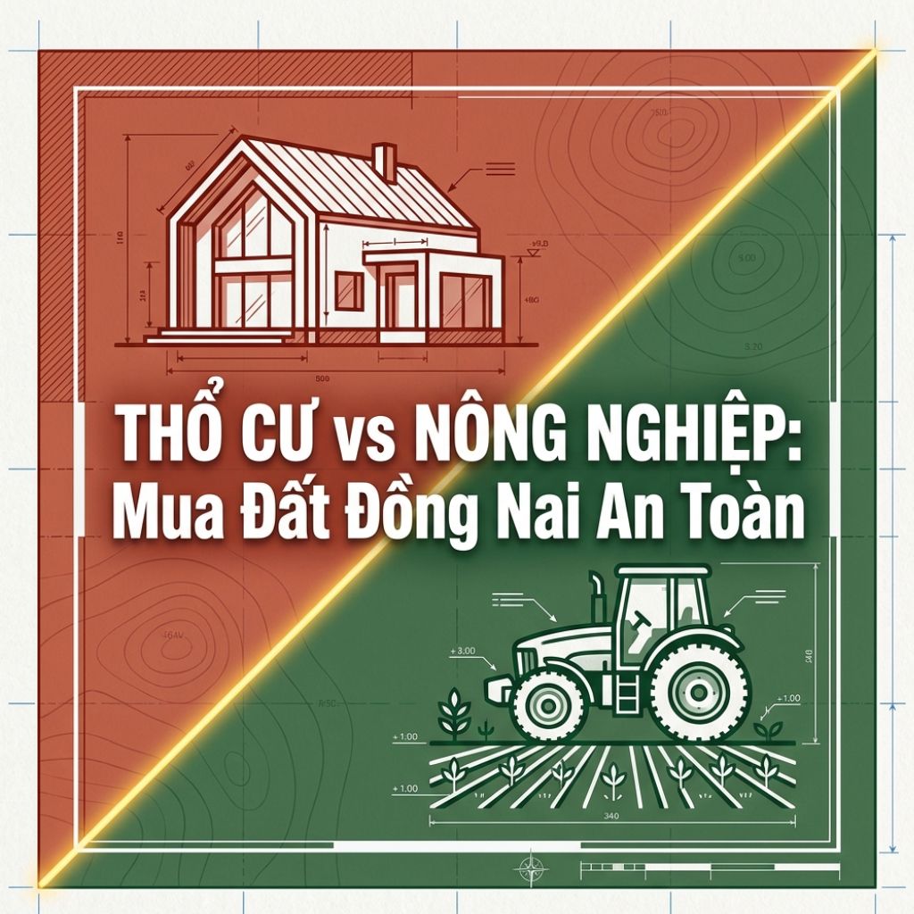 Ảnh minh hoạ bài viết: PHÂN BIỆT ĐẤT THỔ CƯ VÀ ĐẤT NÔNG NGHIỆP: BÍ QUYẾT MUA ĐẤT ĐỒNG NAI AN TOÀN