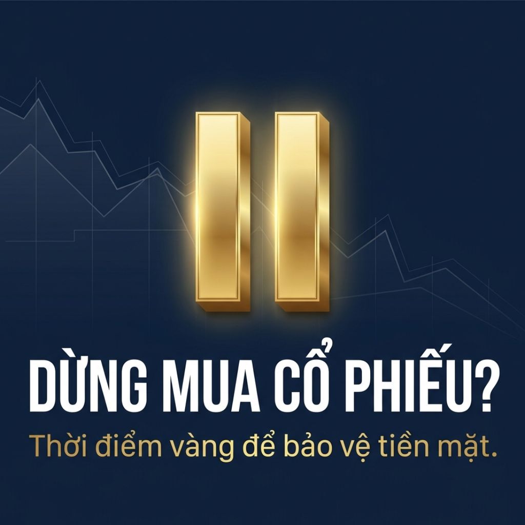 Ảnh minh hoạ bài viết: KHI NÀO NÊN DỪNG MUA CỔ PHIẾU ĐỂ BẢO VỆ TIỀN MẶT?